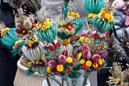 Zboża, „bór” i kwiaty na Palmę Wielkanocną